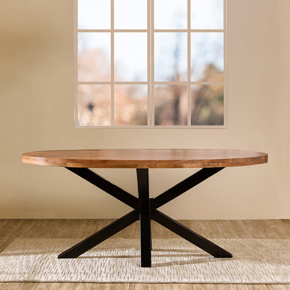 Xerone Wooden Dining Table, Brown