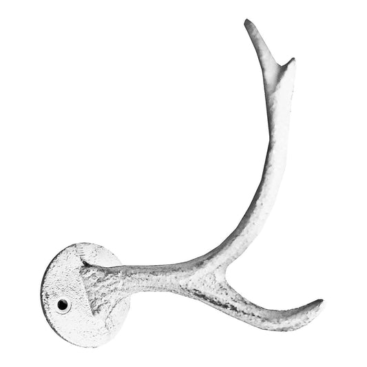 Antlers Hook  Rustic White