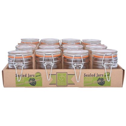 Flip Top Jar Set 12 Pcs S