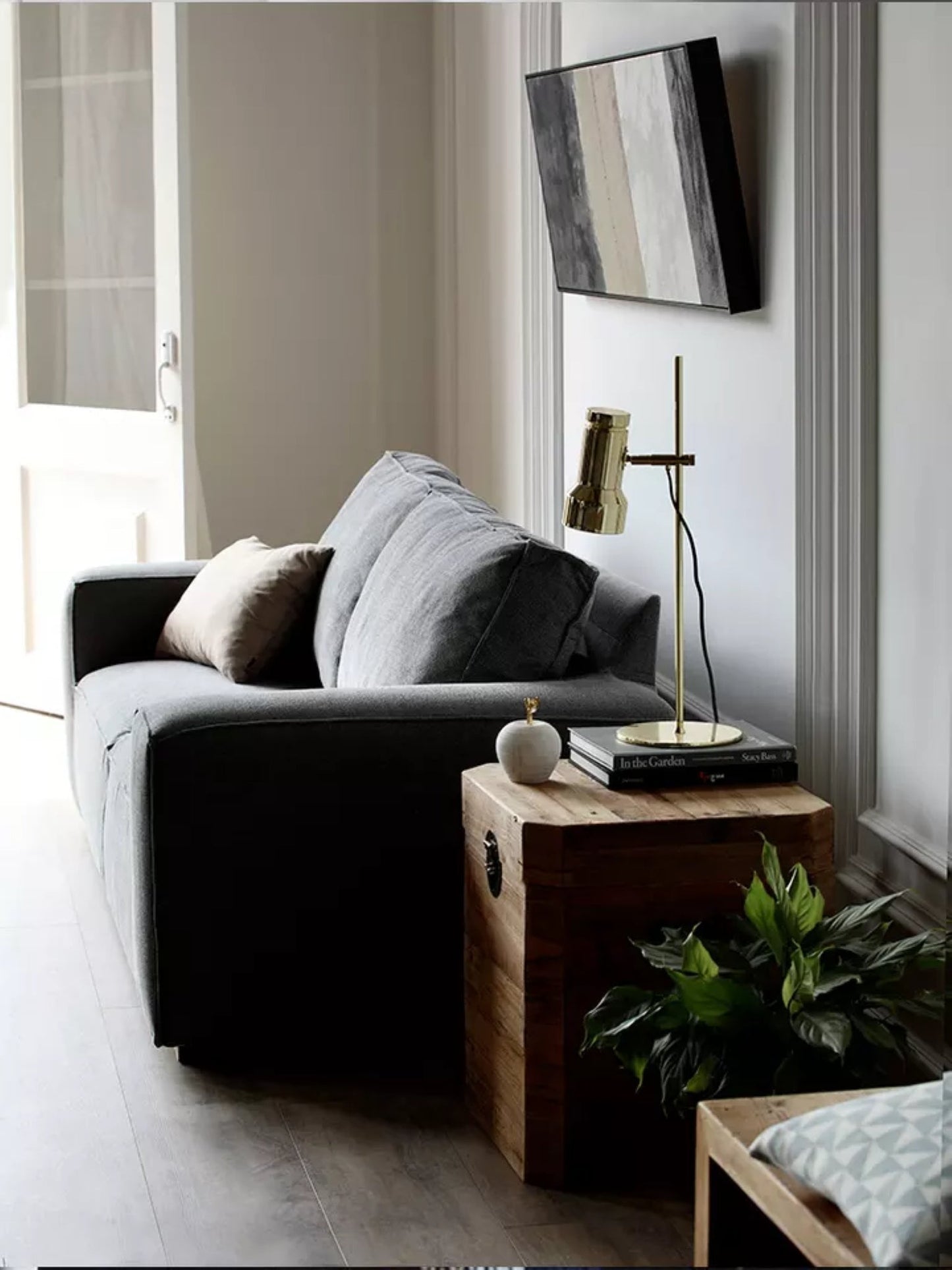Reclaimed Wooden Side Table With Storage