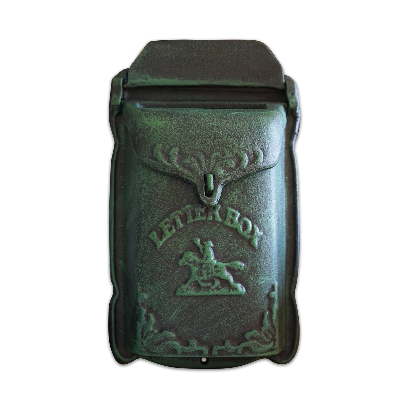 Cara Mailbox Green Cast Iron, Last Chance