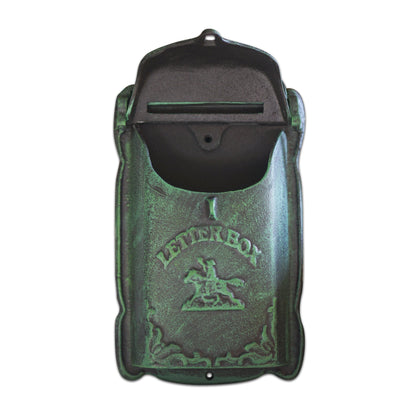 Cara Mailbox Green Cast Iron, Last Chance