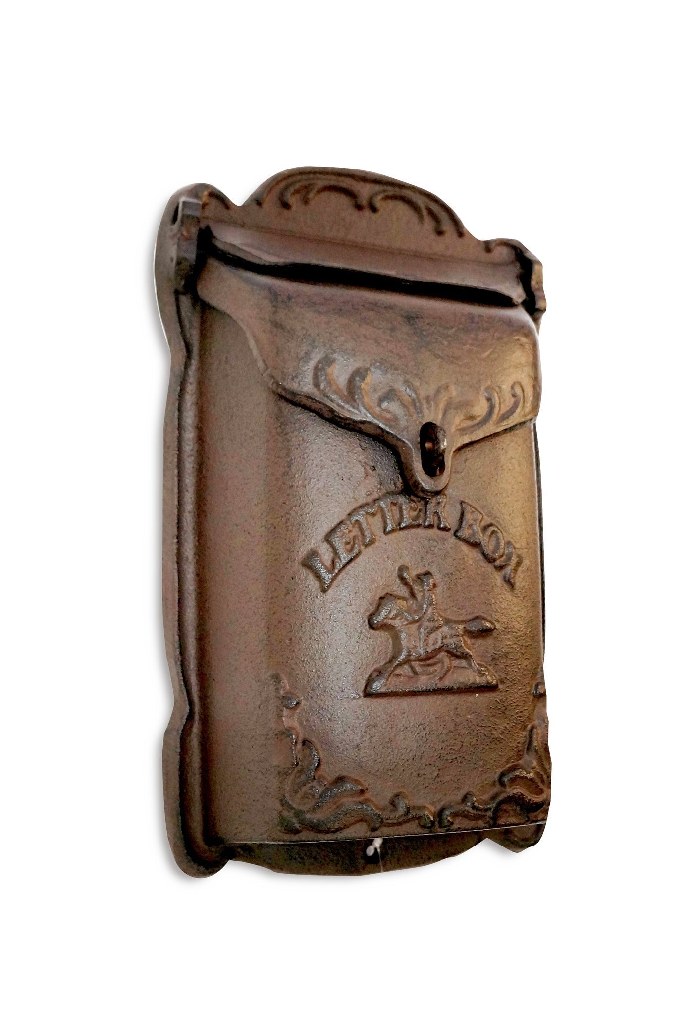 Cara Mailbox Brown Cast Iron