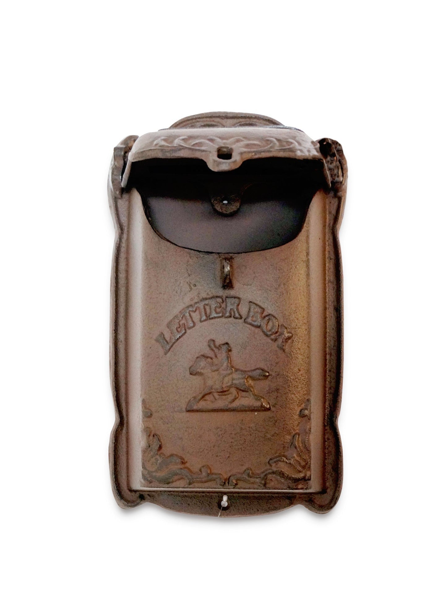 Cara Mailbox Brown Cast Iron