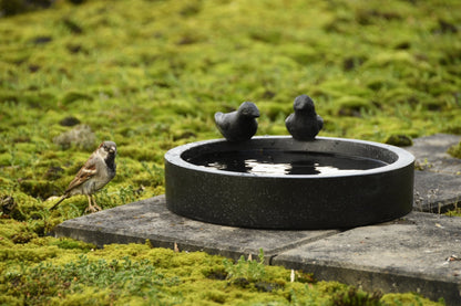 Round Terrazzo Bird Bath