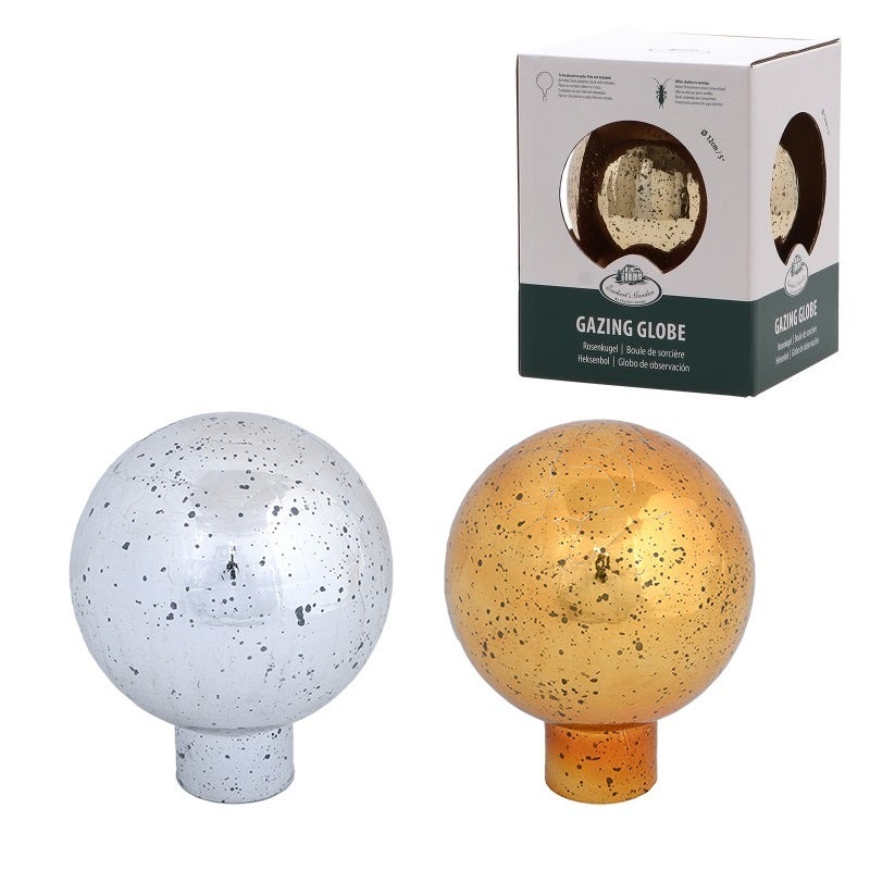 Distressed Glass Gazing Globes