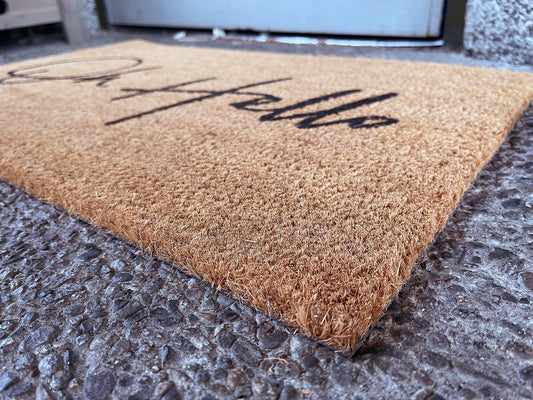 Coir Doormat, "Oh Hello"
