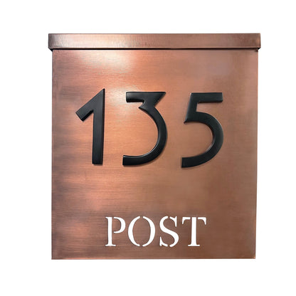 Magnetic Aluminum House Number #3, 4 in, Black