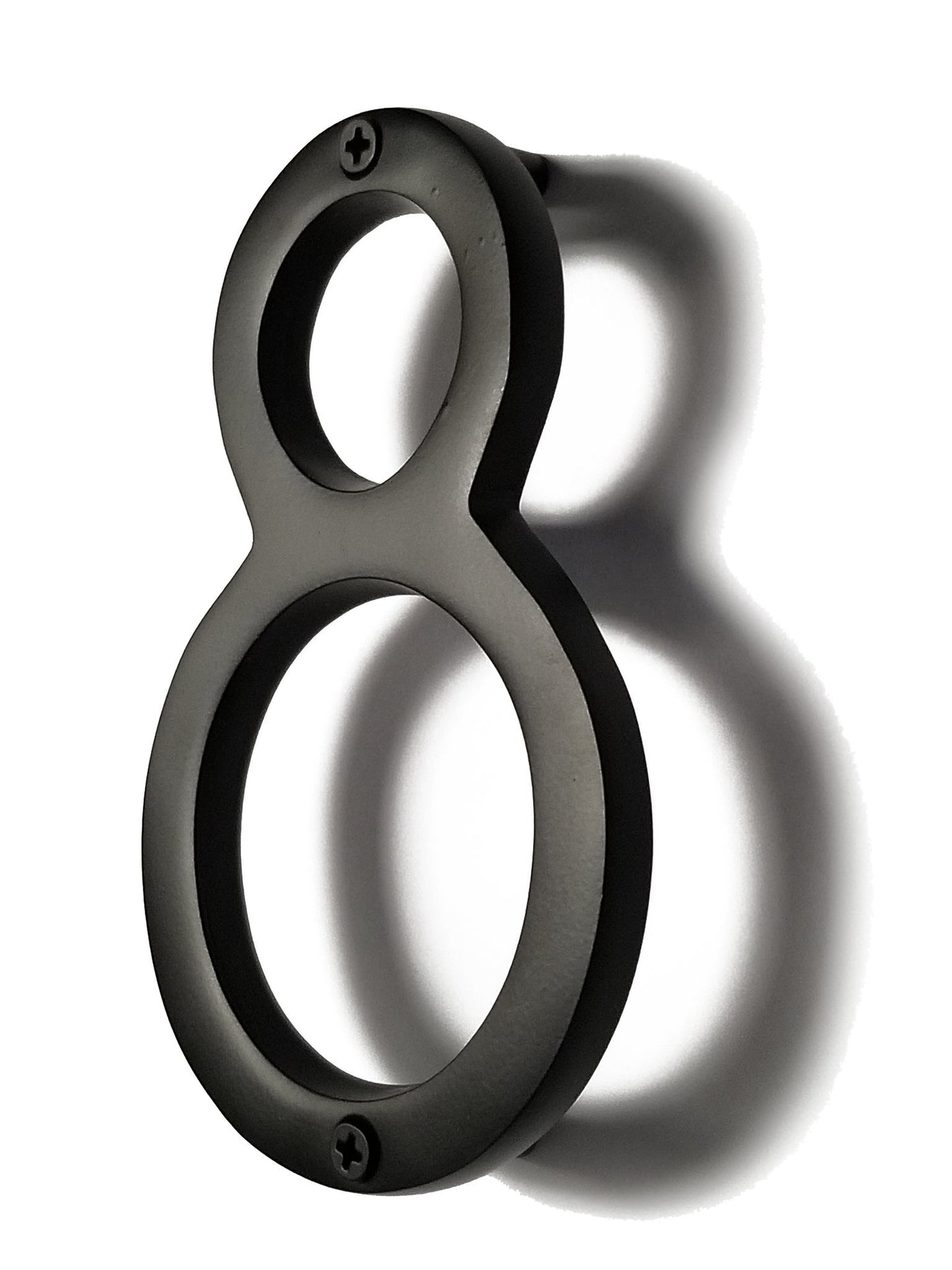 black aluminum number 8, 6inch