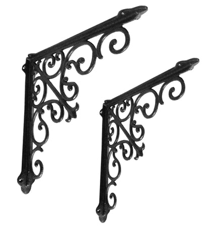 Victorian Shelf Bracket, Large Black