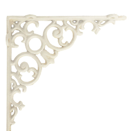 Scroll Shelf Bracket, Medium, White