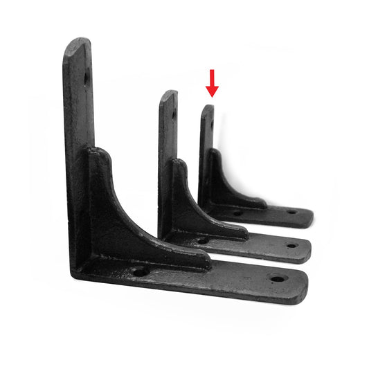 Minimal Corner Bracket, Antique Black, Small