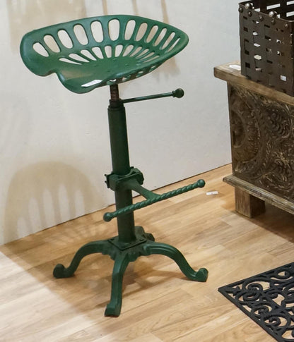 Tractor Seat Stool Green