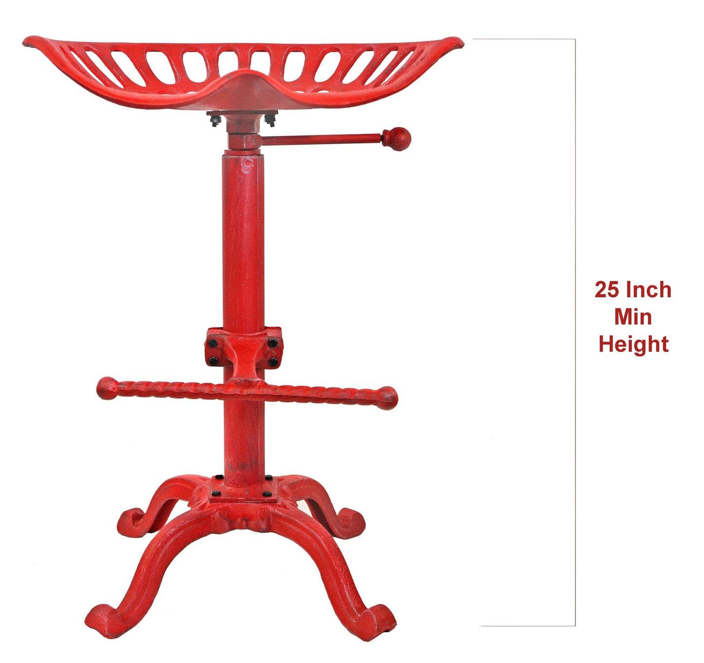 Tractor Seat Stool Red