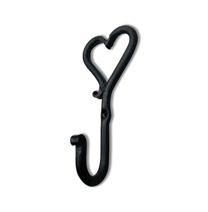 Heart Shape Hand Forged Hook Heart