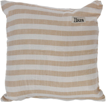 Cushion 45X45cm Stripe 3Ass Cl, Cotton