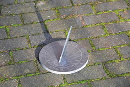 Round Slate Sundial