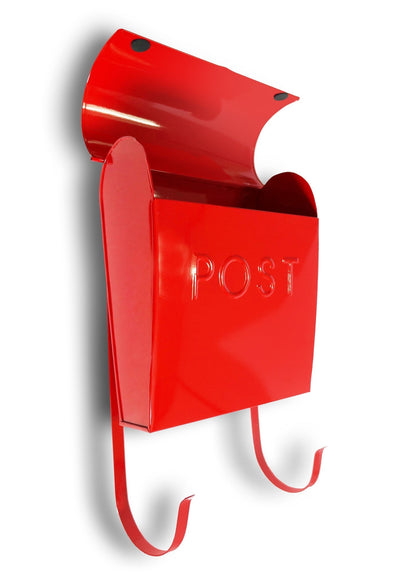 Euro Mailbox Red  With POST