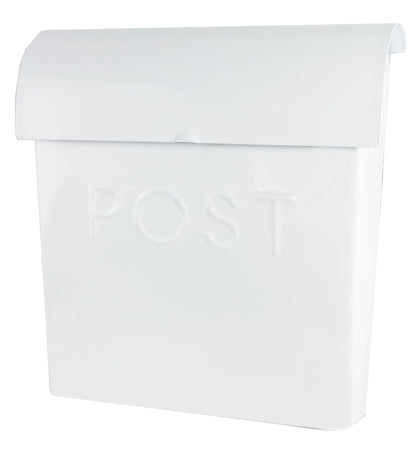 White Euro Post Mailbox