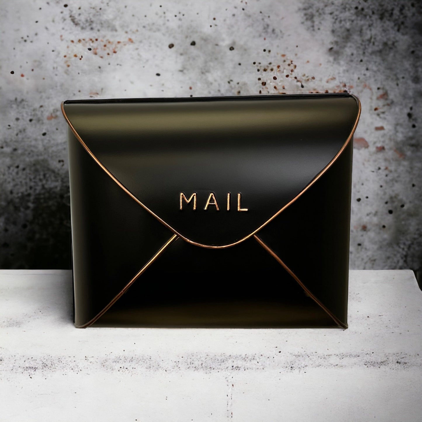 Envelope Mailbox BLK/CP, Large