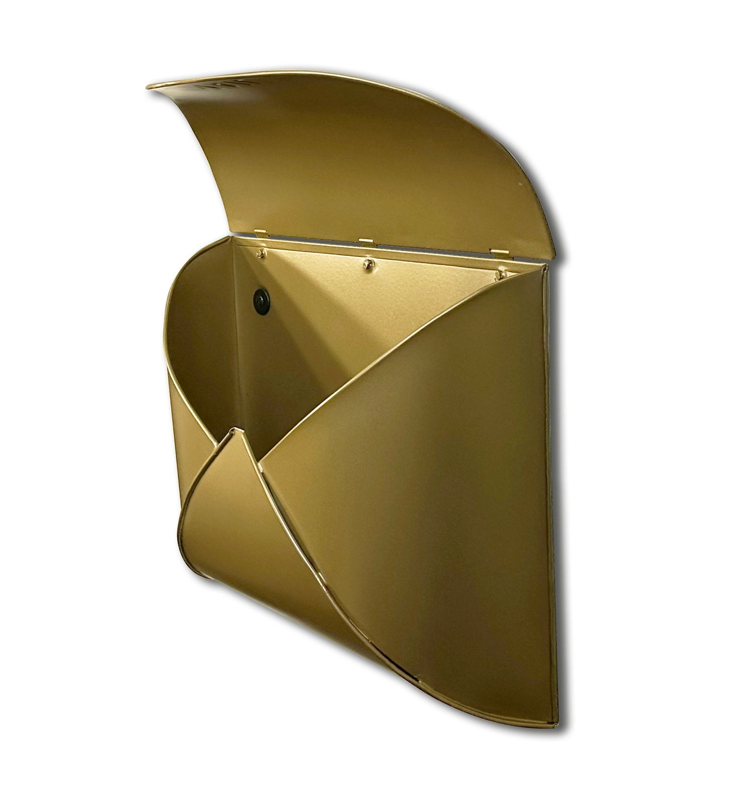 Antique Brass Envelope Mailbox, Large