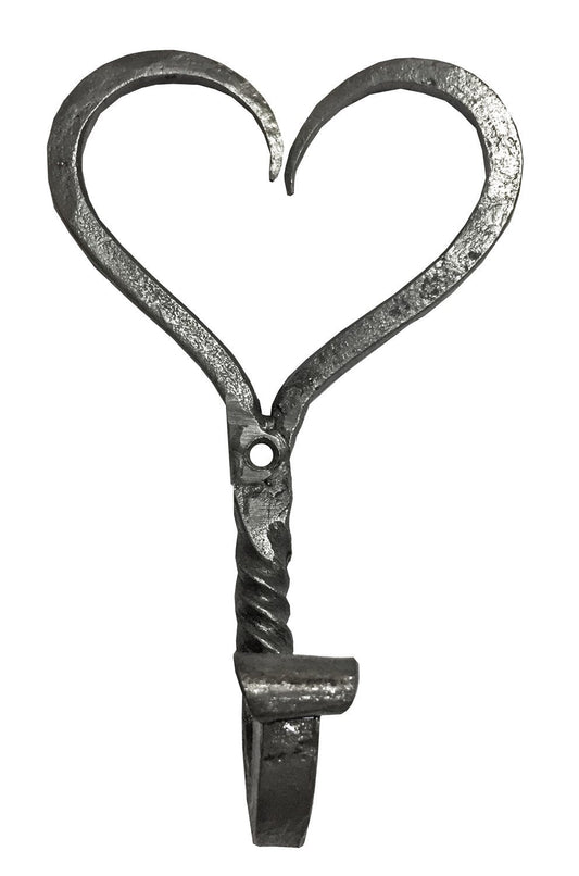 Hand-Forged Heart Hook Twist