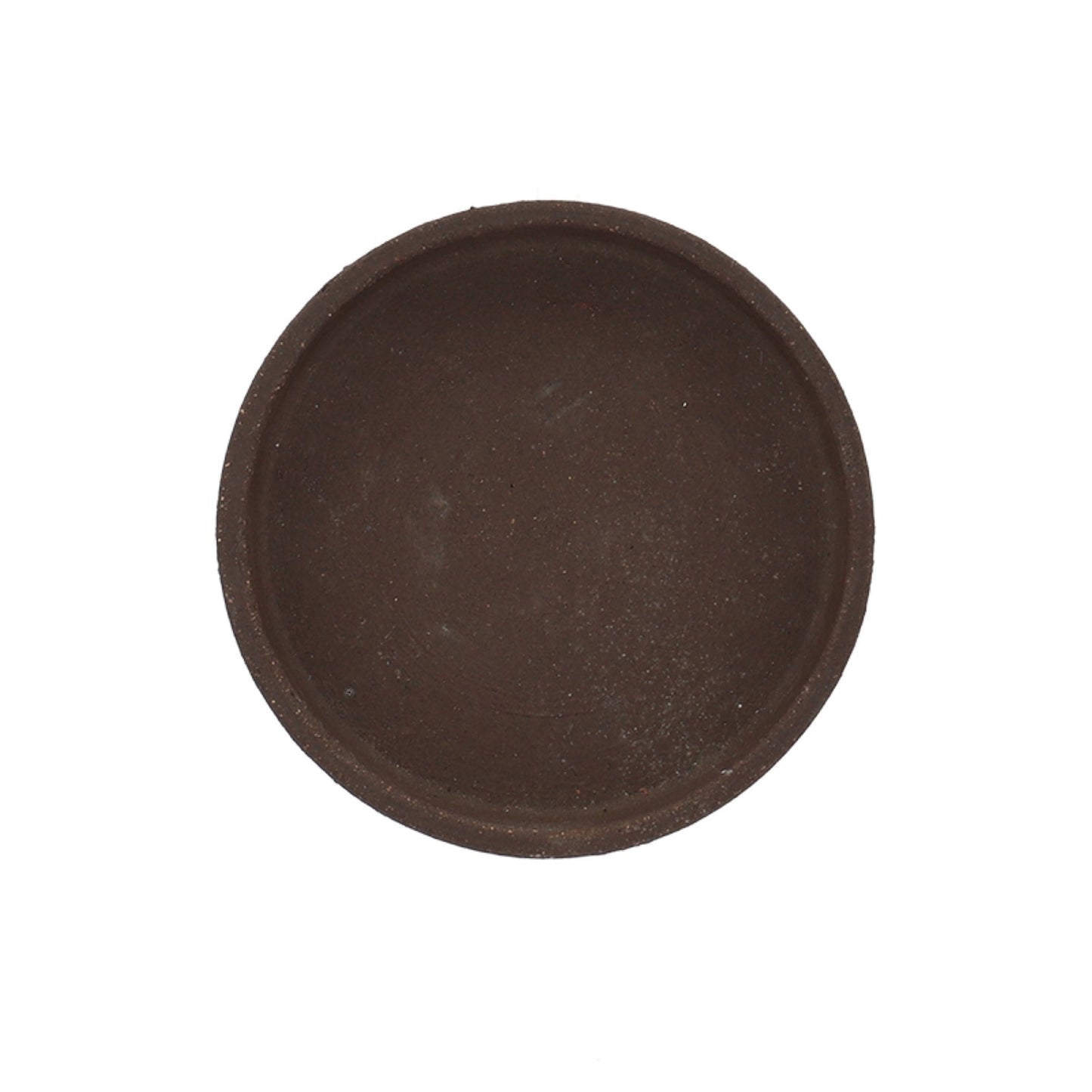 Saucer Unglazed Brown 4.8 in