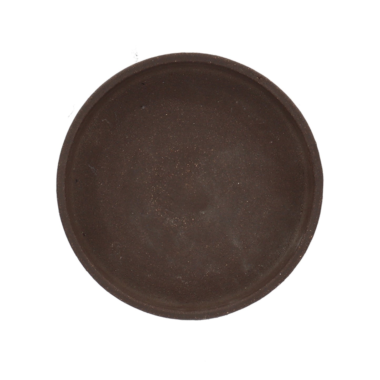 Saucer Unglazed Brown 6 in