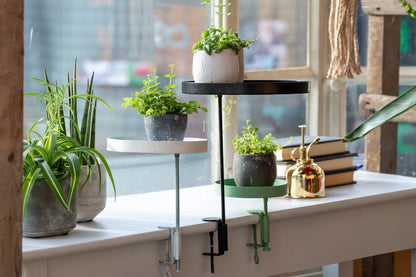 Round Clamp Trays M, 2 Assorted Color: Black & White