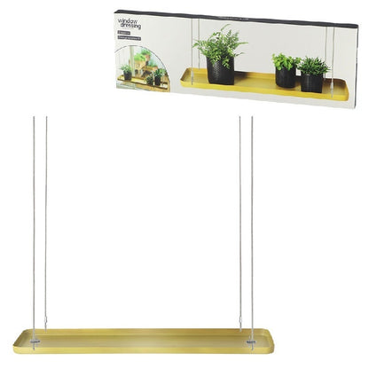 Rectangular Golden Window Hanging Tray L