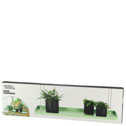 Rectangular Green Window Hanging Tray L