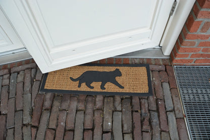 Rubber Doormat/Coir Cat