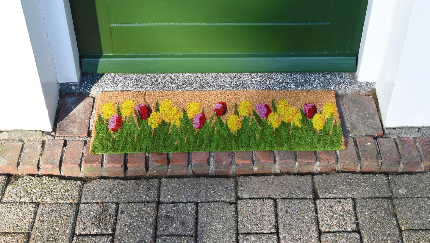 Doormat Coir Tulips