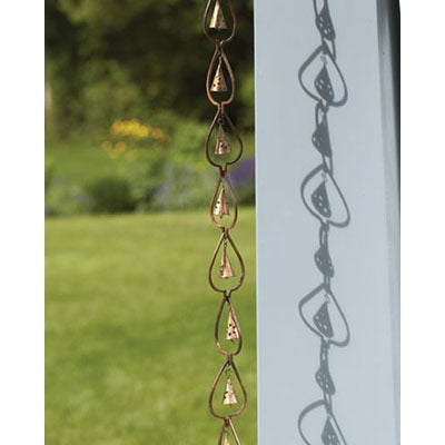 Flamed Aspen w/Bell Rain Chain