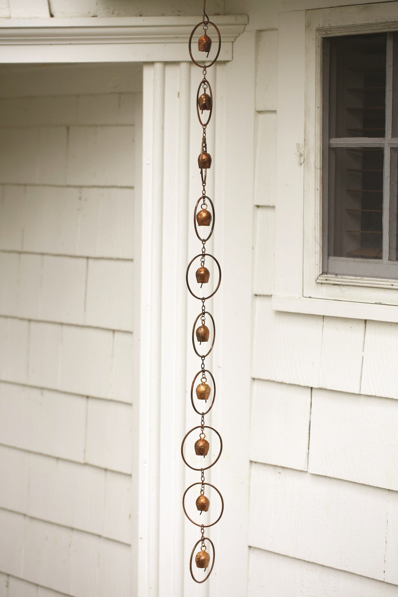 Flamed Bell Rain Chain