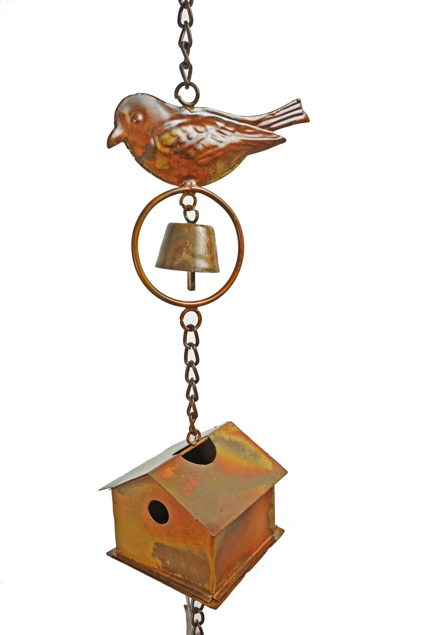 Flamed Bird House and Birds