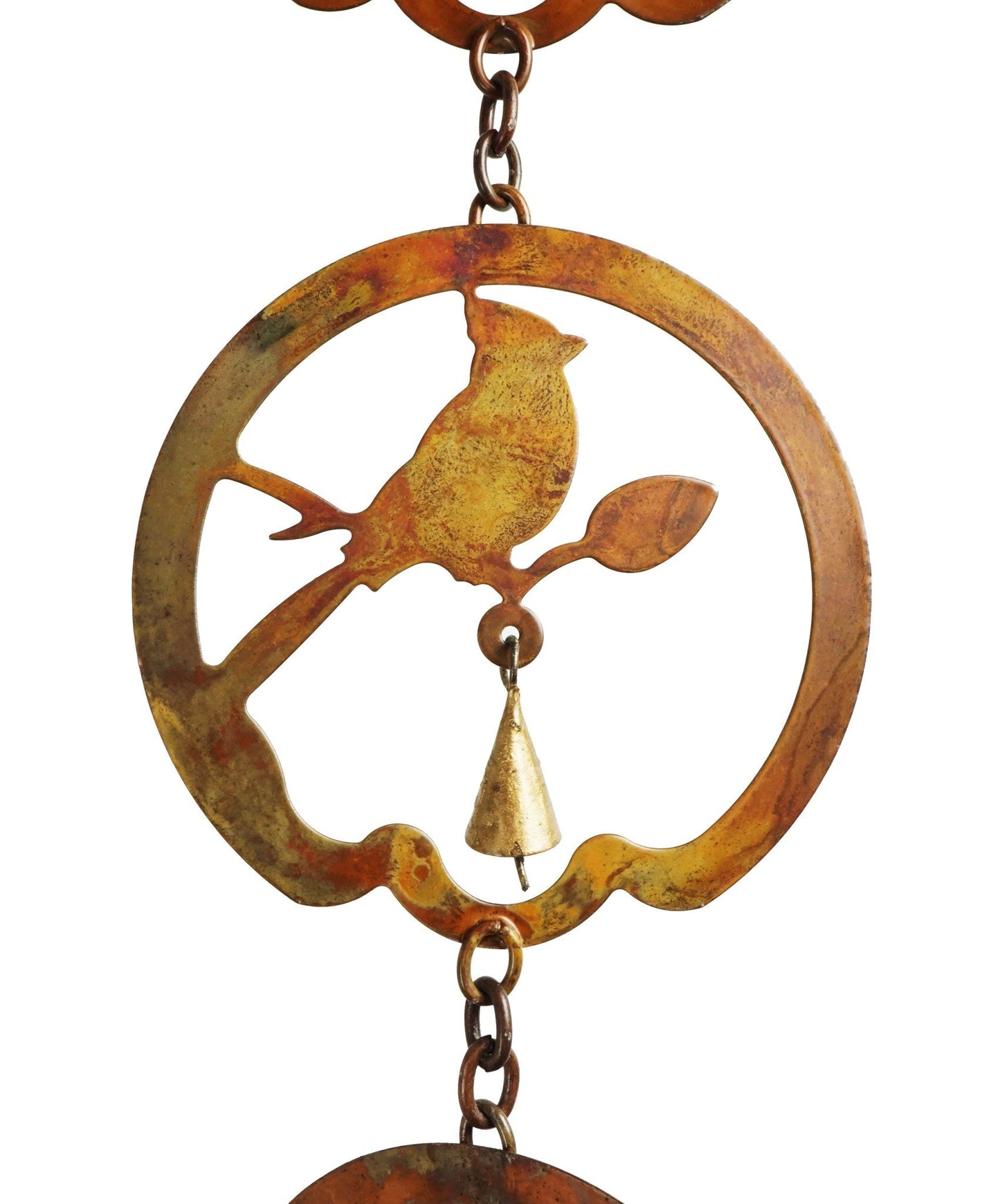 Flamed Bird w/Bell Rain Chain