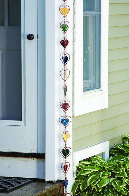 Multicolor Heart Rain Chain