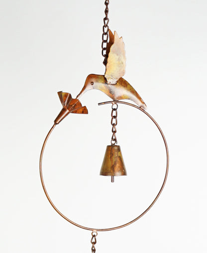 Flamed Hummingbird Rain Chain