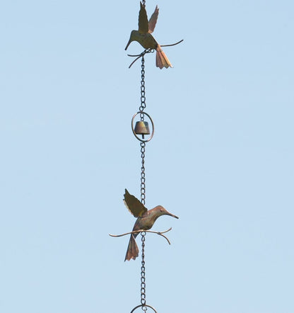 Flamed Hummingbirds and Bells