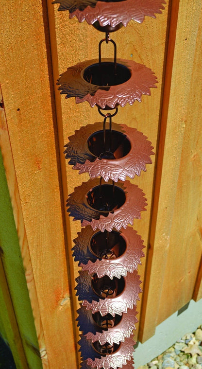 Leaf Lip Cup Rain Chain 3X96