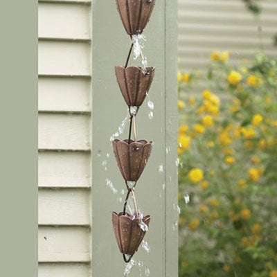 Scallop Cup Rain Chain 3X96