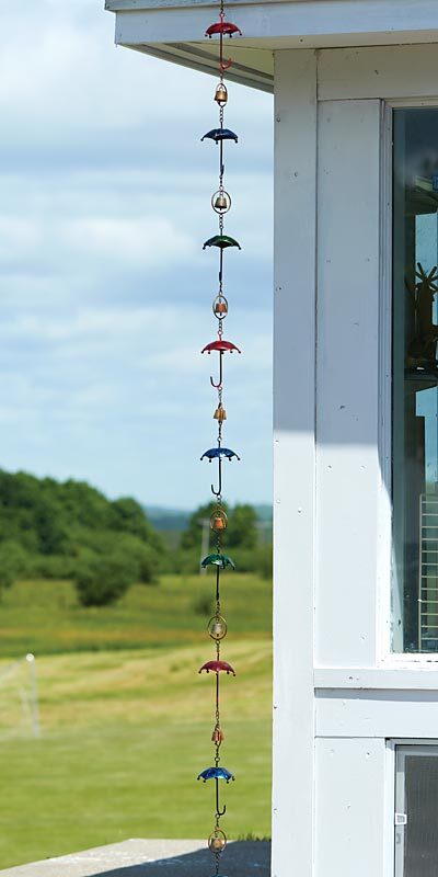 Multicolor Umbrella Rain Chain