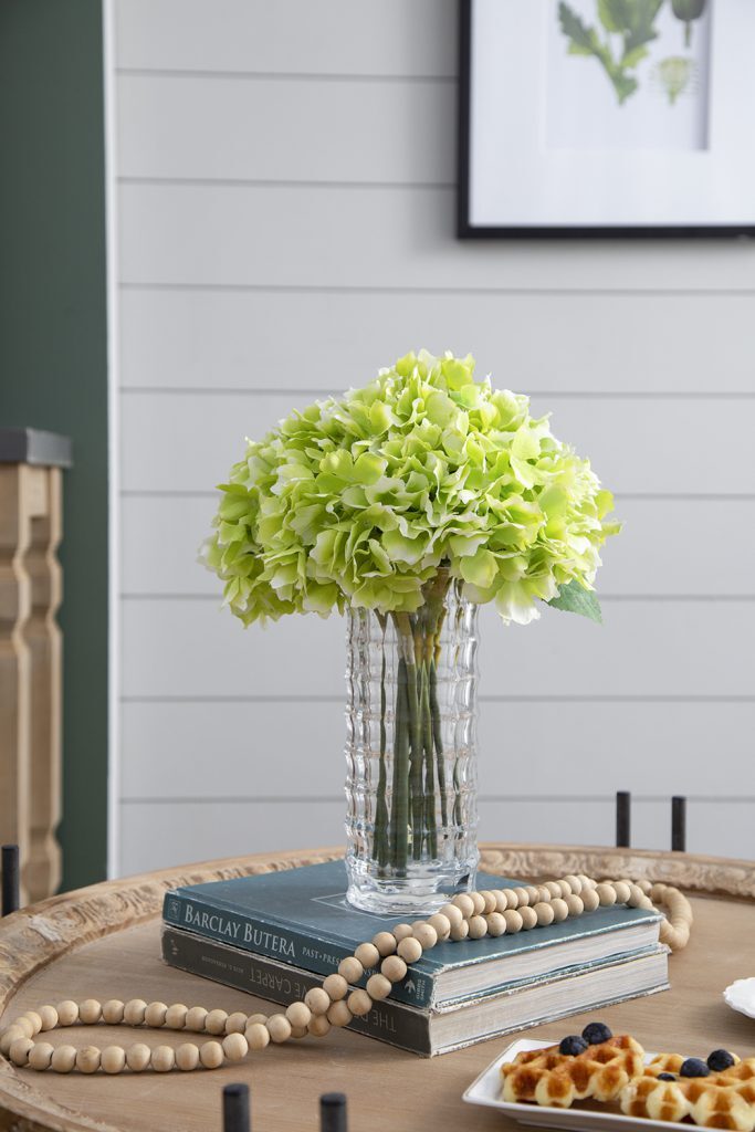 Artificial 14" Hydrangea, Green