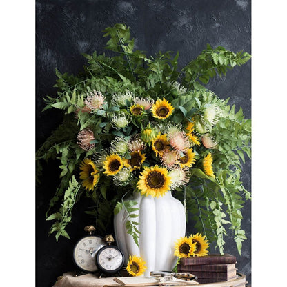 Artificial Sunflower Bundle, 7pcs