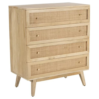 SP0302M, Raphia Chest Of Drawers, 5 Drawers, Natur