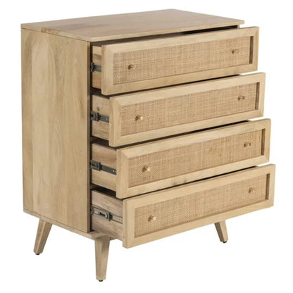 SP0302M, Raphia Chest Of Drawers, 5 Drawers, Natur