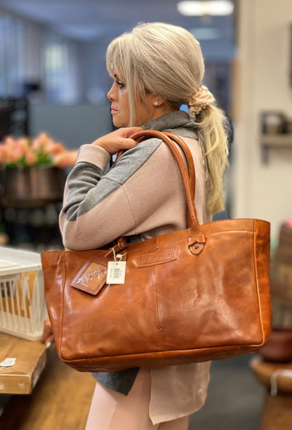 Telegraph Full Grain Leather Handbag