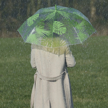 Umbrella Transparent Jungle Leaves