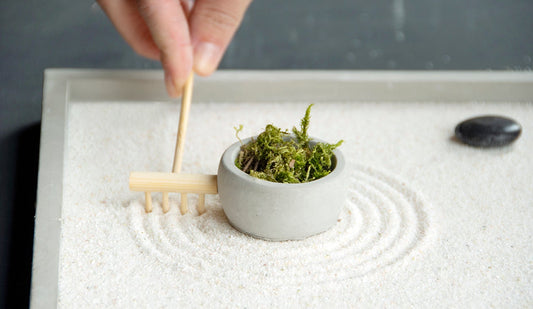 Round Mini Zen Garden
